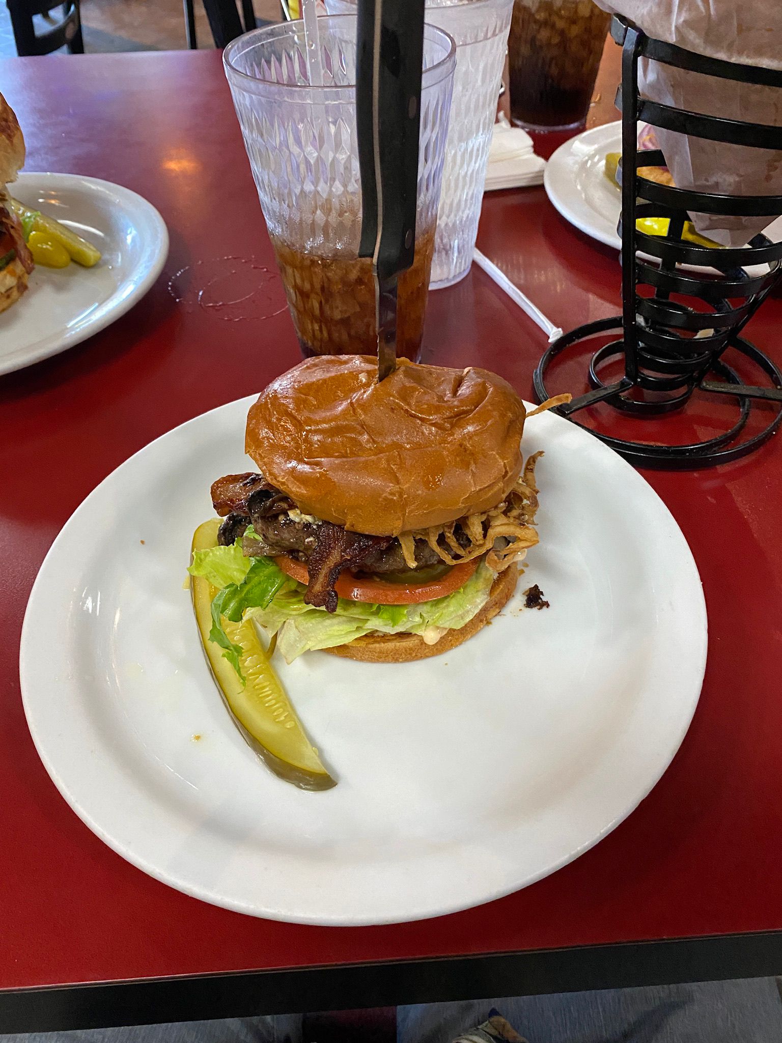 Amerikaanse hamburger